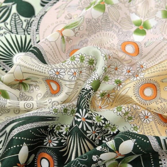 100% Mulberry Silk Scarf Head Scarf for Women Hair Scarf for Sleeping Hair Wrapp - Picture 6 of 7